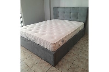Κρεβάτι ντυμένο Λίνα