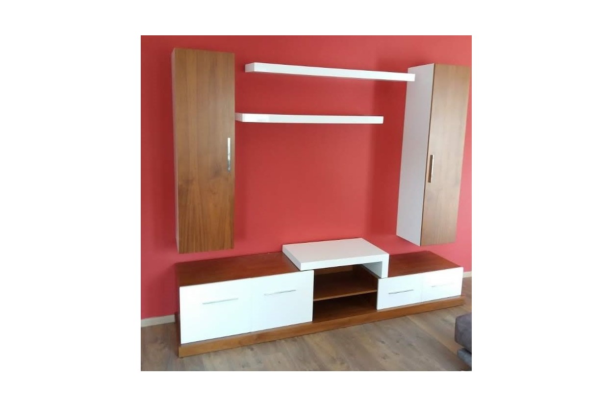 Walnut TV tv set In