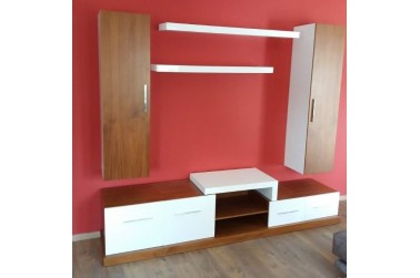 Walnut TV tv set In
